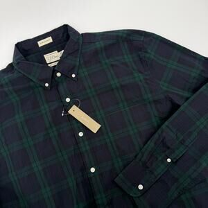 J. Crew Sim Untucked Button Down Long Sleeve Plaid XL Men's NWT